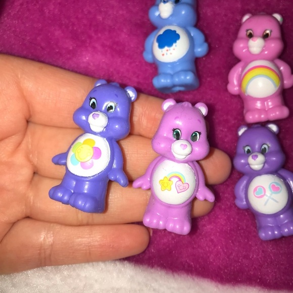CARE BEARS Y2K RETRO VINTAGE MINI RUBBER TOYS FIGURINES - Picture 4 of 5